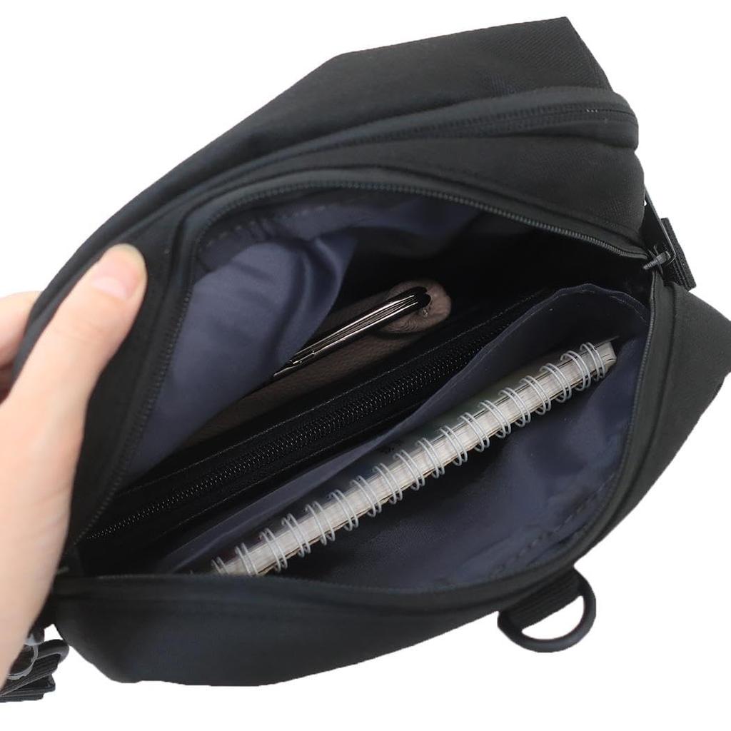 Marimo Craft Disney CATCH ME Series Shoulder Bag, Black, Mickey Mouse, Approx. W200 x H200 x D100mm, MIC-012