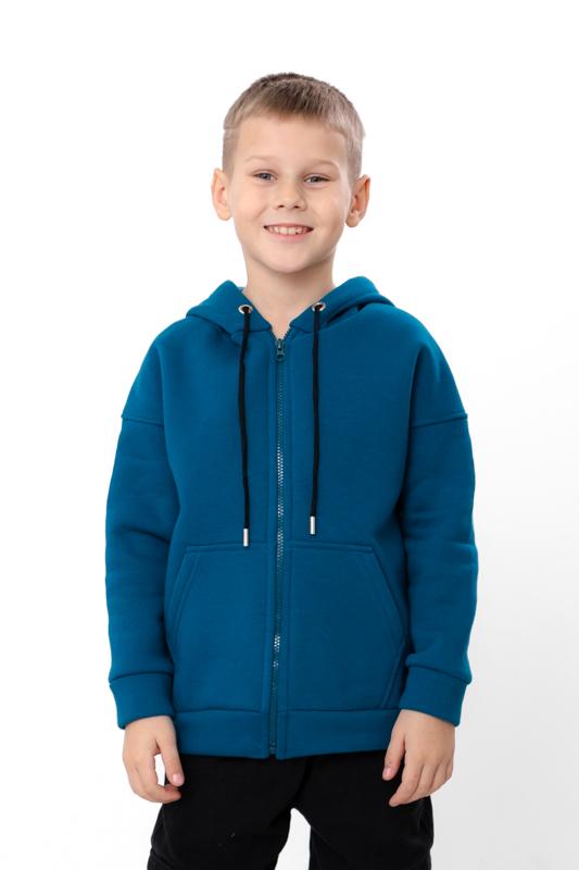 Boys' Warm Zip Hoodie – Plain Everyday Wear, Winter 6395-025-4 HC
