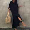 Bikini Cover Up Solid Color Split Summer Loose-fitting Sun Protection Beach