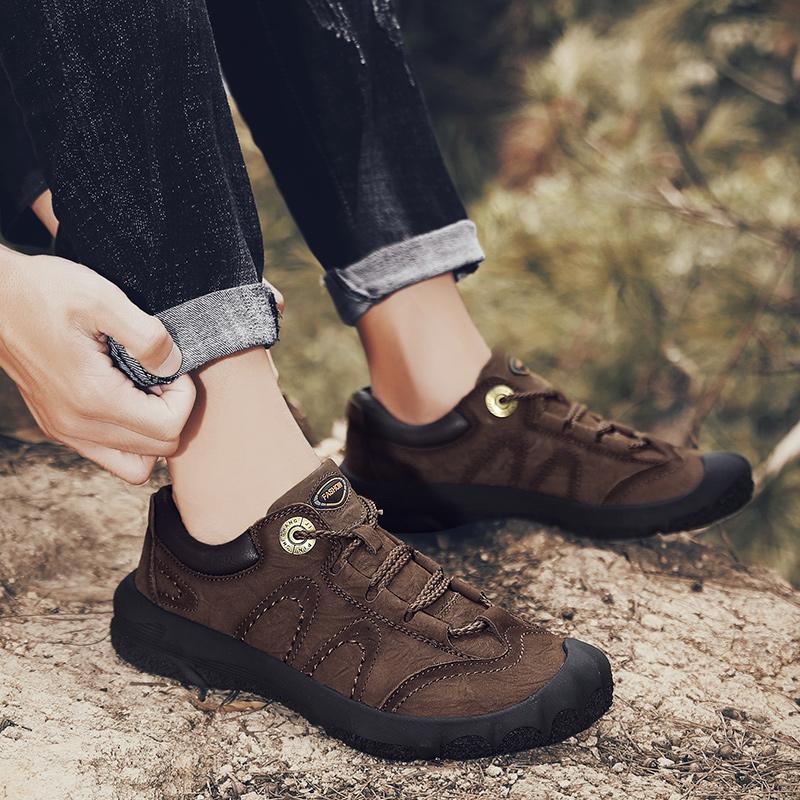 Модные мужские ботинки из натуральной кожи — фото 3