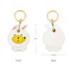 Bamen Bug Club Cartoon Access Control Card Leather Case Keychain Creative Cute Girl Key Pendant Bag Hanging Personalized Gifts
