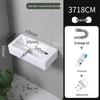 Compact Wall-Mounted Ceramic Washbasin, White, for Bathroom/Balcony