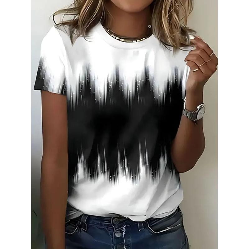 Women's Tops Versatile Comfortable Short Sleeves Fashion Crew Neck Loose T-Shirts Women’s