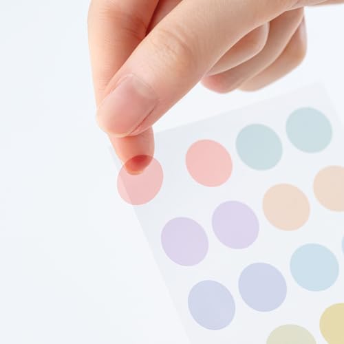 Hobonichi Techo TSUKI No IRO / See-through Round Stickers (3.5mm) Planner Accessories