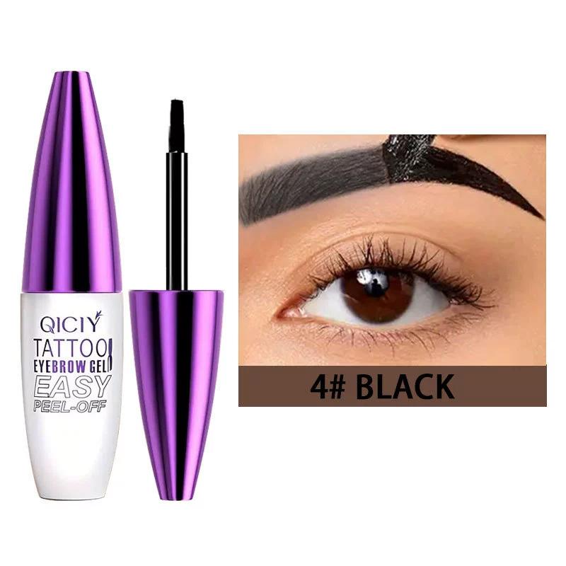 Semi-Permanent Eyebrow Tattoo Gel Paste with Easy Peel-Off Formula for Lasting Waterproof Effect