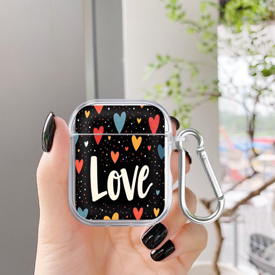 Color Heart Love Clear Earphone Cases Cover Case For Airpods 1 Pro2 Pro3 2 Pro 4 3