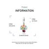 Ahthen Copper Beads Graduation Bouquet Charm Compatible With Snake Chain Bracelets Necklaces For Ladies Jewelry Crafting