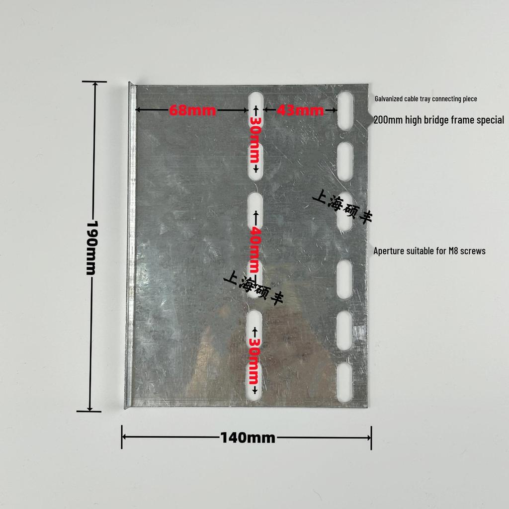 M8 Galvanized Flat Head Carriage Screw for Cable Tray and Trunking