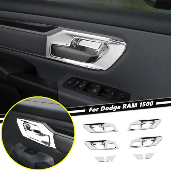 For Dodge Ram 1500 -2025 ABS Chrome Inner Door Handle Bowl Panel Cover Trim