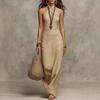 Women's Halter Neck Sundress Crisscross Sleeveless Bodycon Maxi Dress Summer Beach Travel Vacation Long Dress