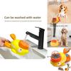 Small Yellow Duck Pet Interactive Toy Feeder For Cats And Dogs