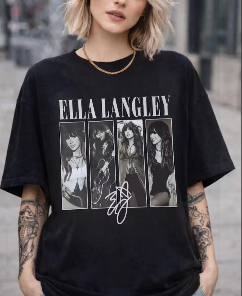 Ella Langley Signature Edition Vintage Photo Collage Graphic Tee XXXXL
