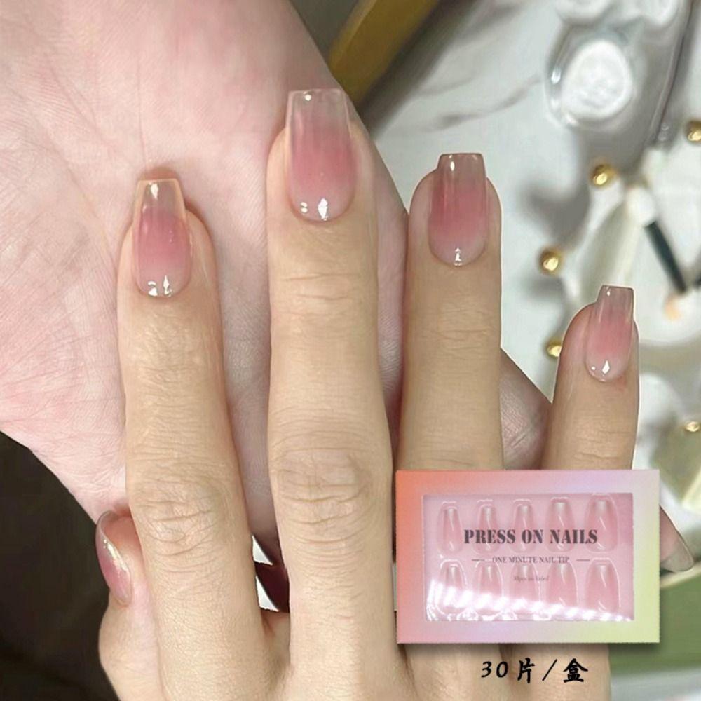 

Yellow French Fake Nails Butterfly Press on Nails Fashion False Nails Women Girls