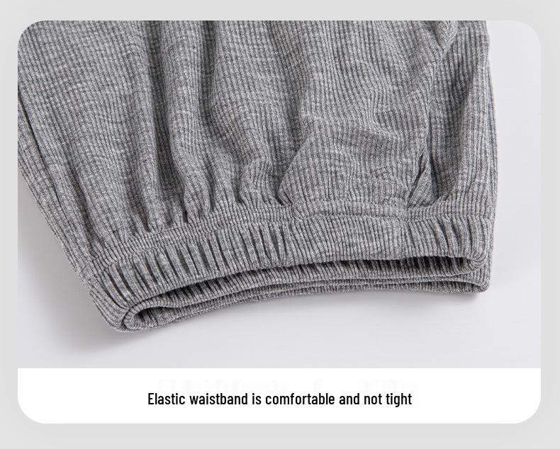 Women's Modal Pajamas with Chest Pad - Long Sleeve & Pants Set for Spring/Autumn - Wear Indoors or Outdoors