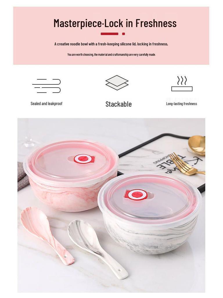 Japanese Ceramic Noodle & Soup Bowl - Large, Korean Style, Ideal for Couples & Students, Perfect Home Tableware.