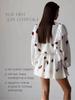 Fashionable Cotton And Linen Style Ruffled Strawberry Print Short Skirt Suit Home Wear
