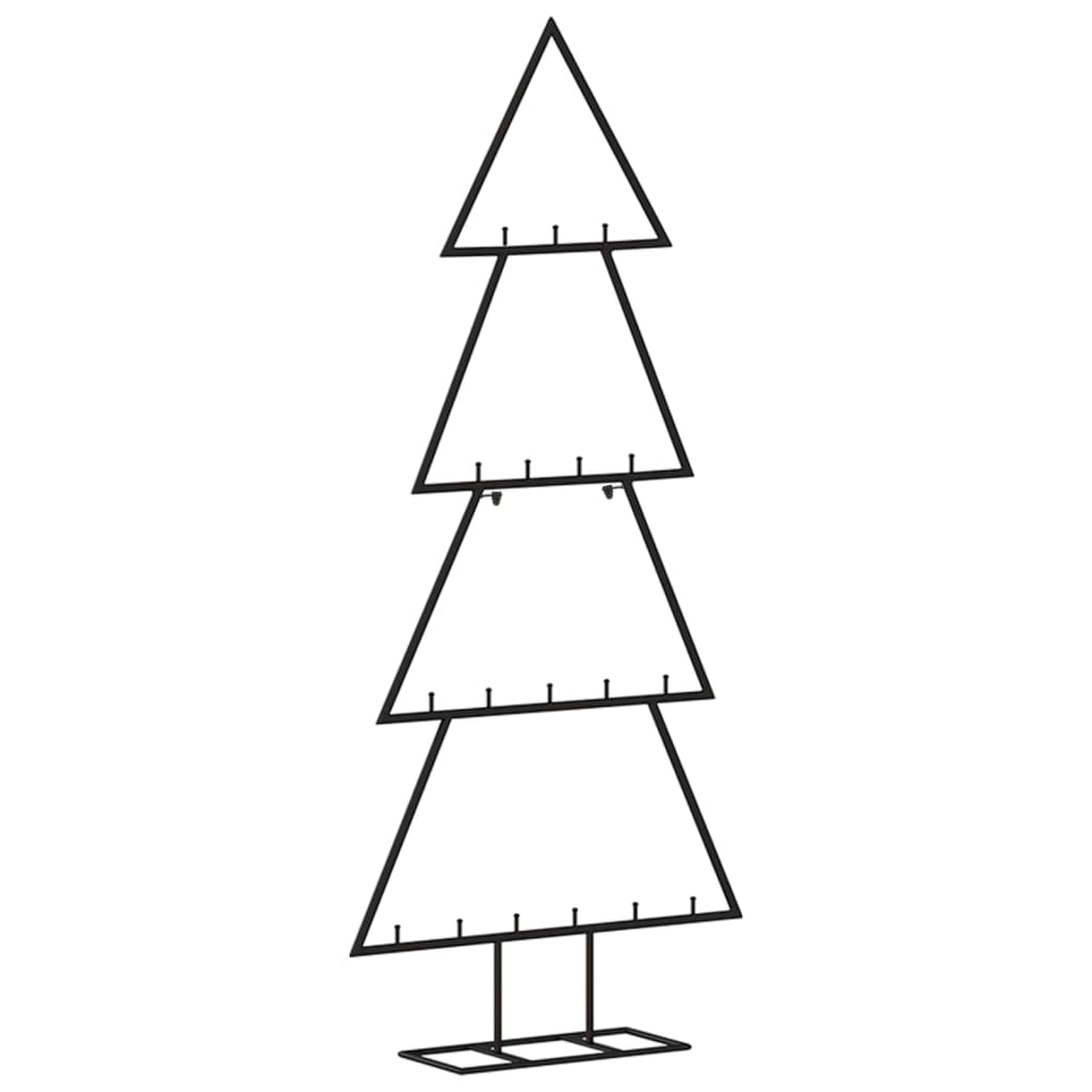 Metal Christmas Tree for Decorations Black 90 cm