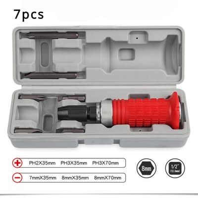 1/2 Inch Impact Screwdriver Set Impact Screwdriver Professional Screwdriver Tool Engine Impact Manual Kits Home Repairing Tool