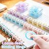 20Pcs Plastic Loose Leaf Rings 15mm Notebook Binding Rings  Binding Stationery