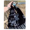 Fashion Velvet sequin embroidered handmade bag Velvet Crossbody Bag Women Design Sense Atmosphere Match Handbag Tote Bag