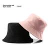 Female Spring and Autumn Personality Double-sided Light Plate Solid Color Bucket Hat Outdoor Sunscreen Sunshade Sun Hat Basin Hat