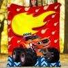 Truck Theme Printed Blanket - Perfect for Couch, Bed, Travel & Outdoor Use | Machine Washable, Cozy & Durable.