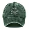 Pc Retro Washed Unisex Baseball Cap Compatible for Dad Gifts  Adjustable Button Vintage Letter  Design Lightweight Casual