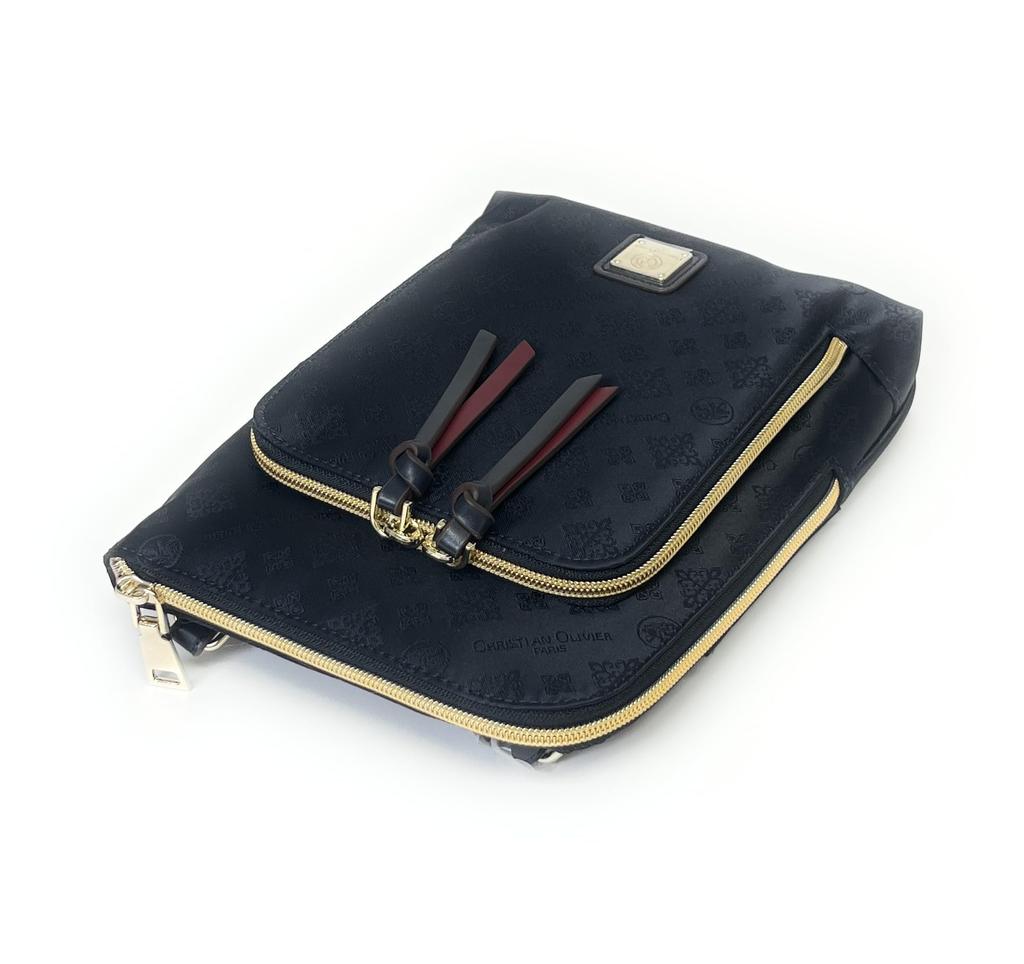 Vertical Multi Pochette 7706 Water Repellent Jacquard [Christian Olivier] (Ink Navy)