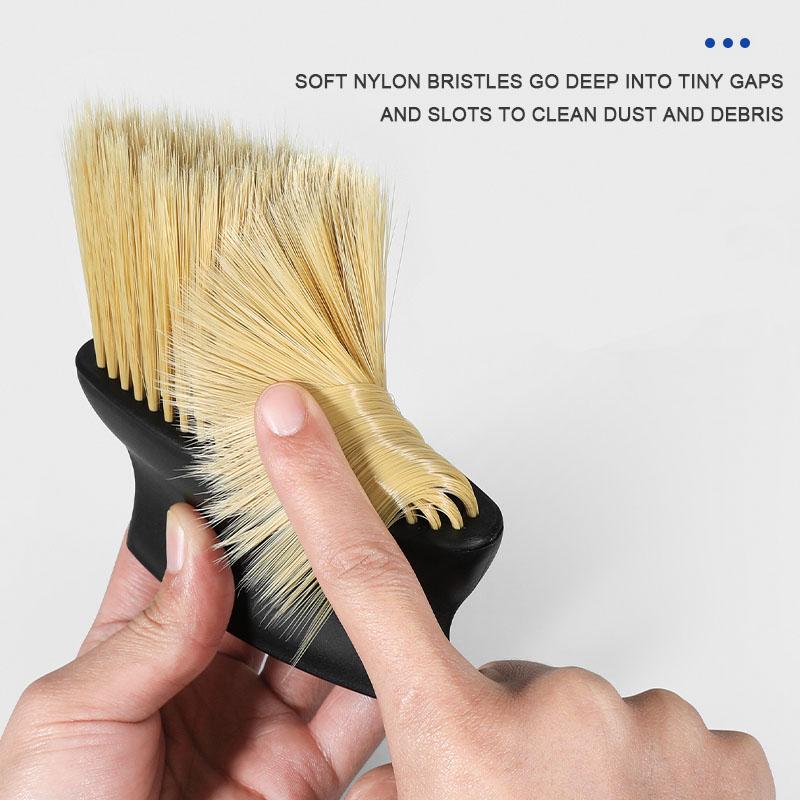 BAGH3 Car Sticker Car Interior Cleaning Soft Brush Gap Dust Tool Accessories For BMW X1 X2 X3 X5 X4 X6 X7 G30 G20 G32 G11 G12 F40 F30