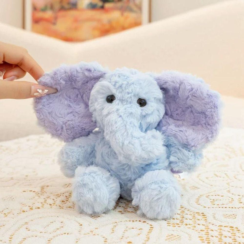 Throw Pillow Stuffed Elephant Toy PP Cotton Elephant Doll Mini Elephant Plush Toys  Baby Infants