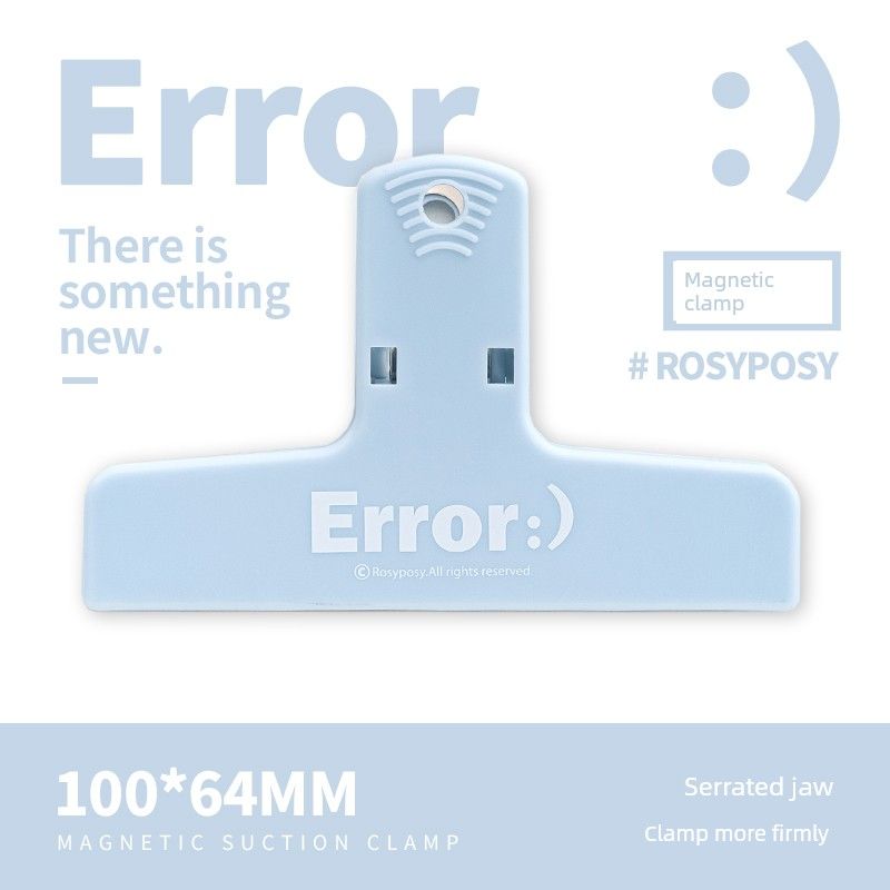 

Planwith Folder Student Test Paper Storage Magnetic Clip Bill Storage File Binder Office Supplies Stationery Blue error (Blue)