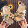 Kids' Fashion Bow Slippers - Non-slip, Durable, Thick-soled Cartoon Sandals for Boys & Girls, Great for Home & Beach Use
