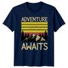 Adventure Awaits Unisexs TShirt Mountain Hiking Gift For Him