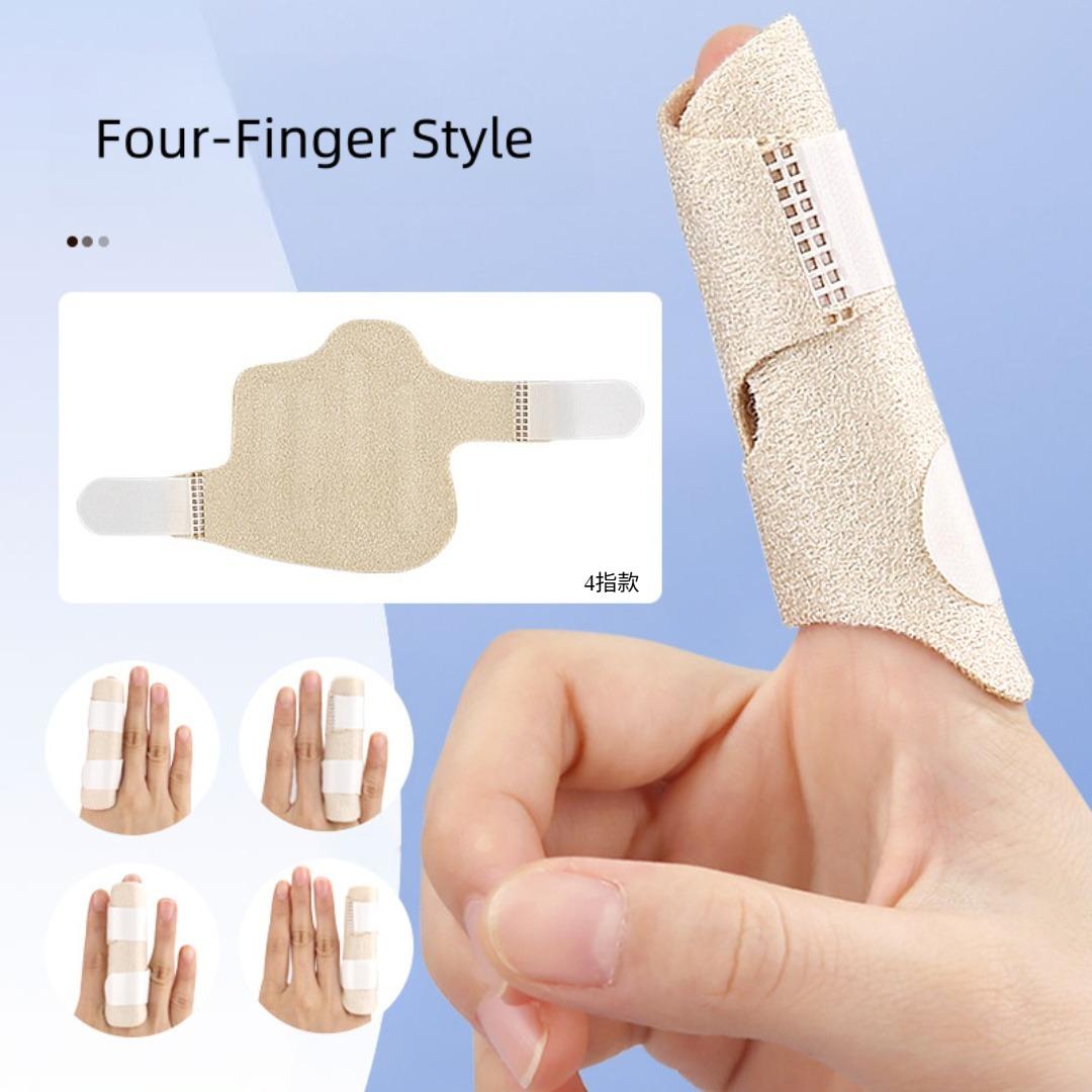 

1Pcs Adjustable Finger Fixation Strap Thumb And Four-Finger Fixation Support Brace Finger Guard Finger Splint For Protection Skin color S 1pcs