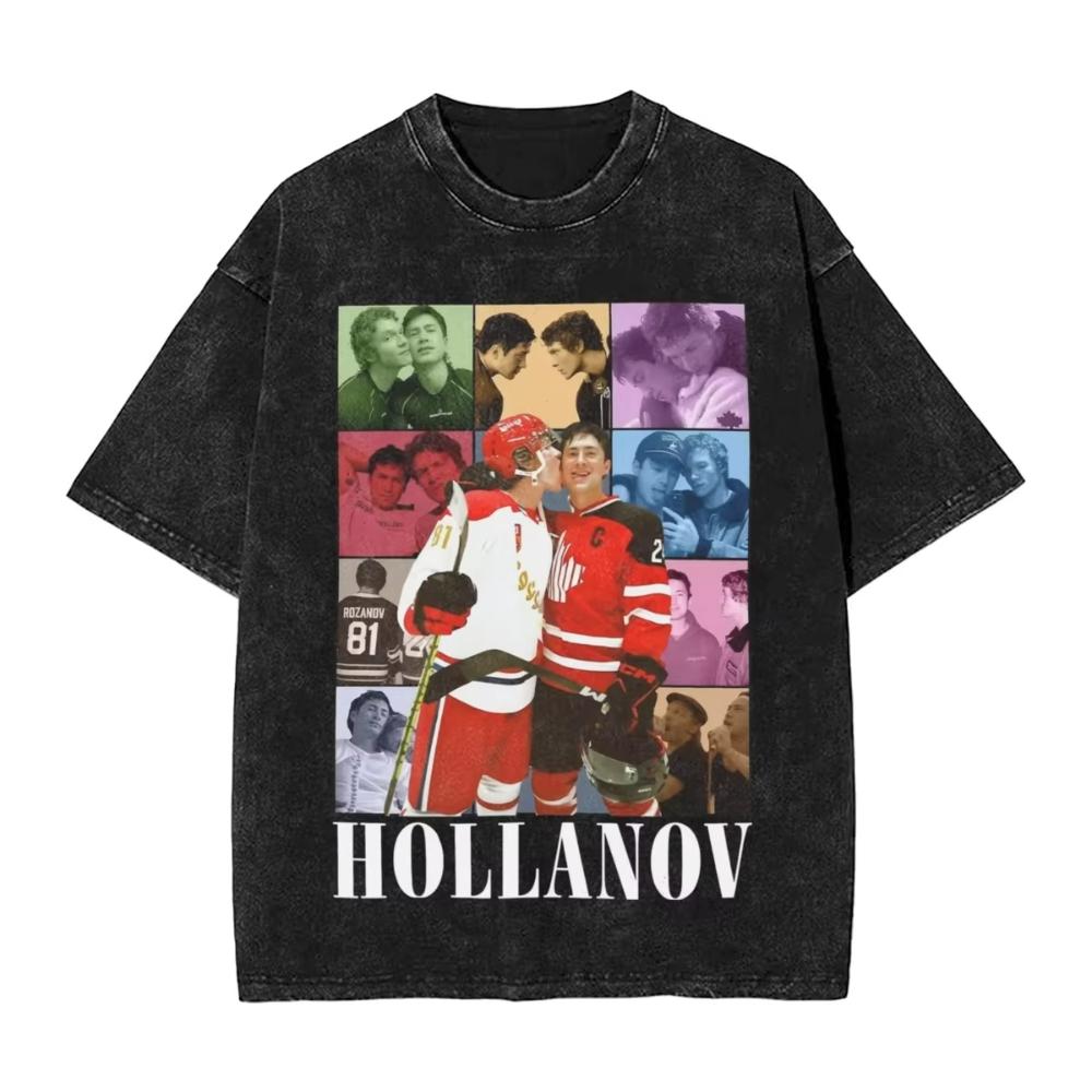 Ilya Rozanov Rivalità Accesa T-shirt Lavata Streetwear T-shirt Stampate Connor Storrie T-shirt per Uomo Donna Cotone Estate
