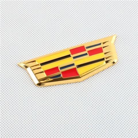 9.3cmx3.2cm Emblème de Coffre Arrière de Voiture Autocollant Latéral Décoration pour Cadillac XT5 ATSL XTS SRX Étiquette Pilier C Badge en Alliage Métallique Fenêtre