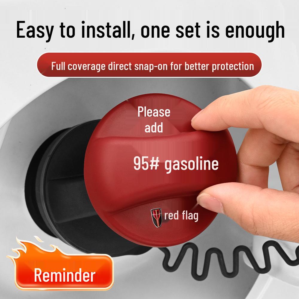 Silicone Fuel Tank Cap Reminder for Hongqi Models H5, HS5, EQM5, HS3, HS7, H7