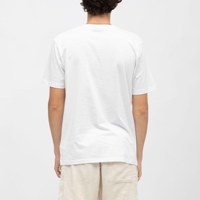 Tee shirt col rond regular couleur unie avec logo Homme ELLESSE