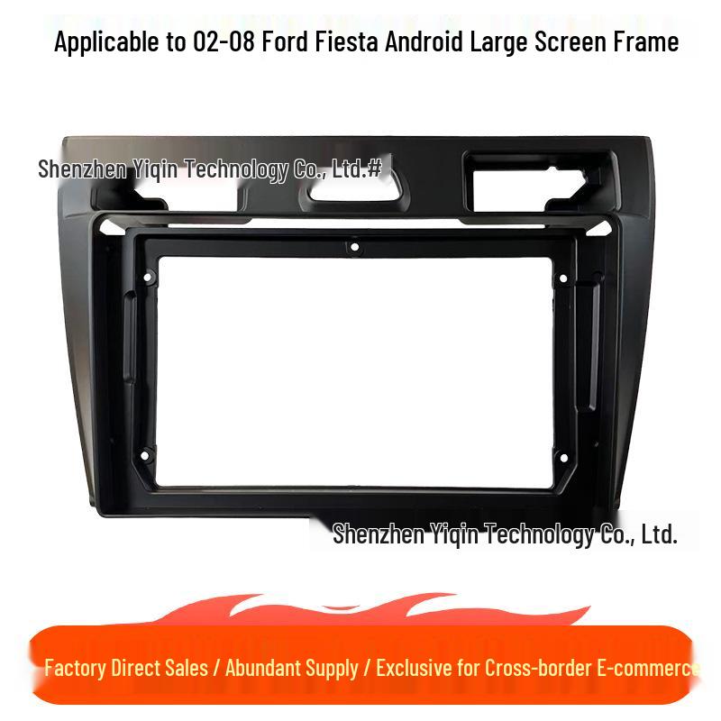 Android Large Screen Navigation Kit for 02-08 Ford Fiesta Console Panel Frame