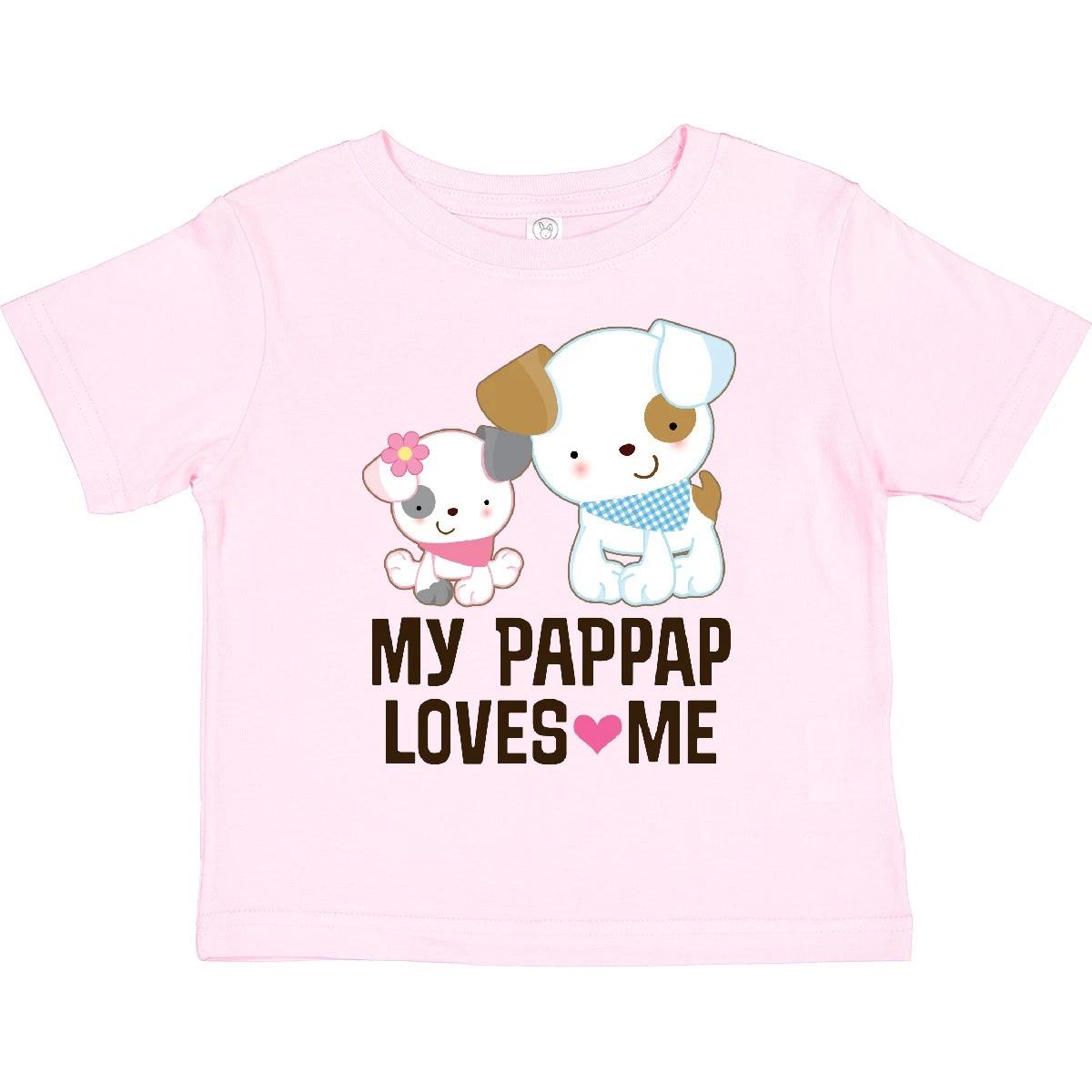 Inktastic My Pap Pap Loves Me Granddaughter Toddler T-Shirt Grandchildren Childs 100