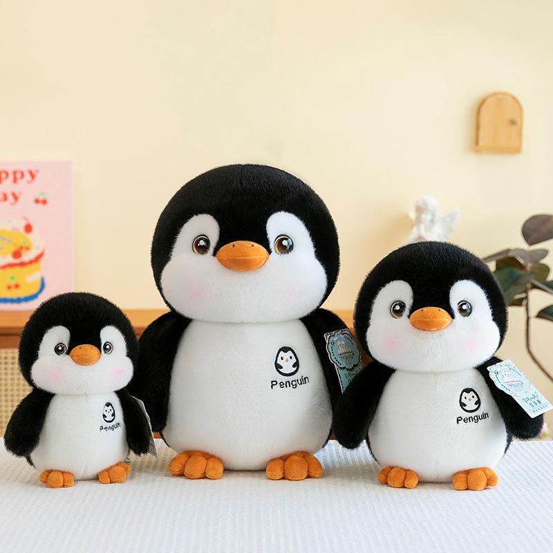 25/30/40Cm Soft Fat Penguin Plush Stuffed Toy Cute Black Penguin Fur Doll Toy Home Decoration Toy Children Birthday Gift