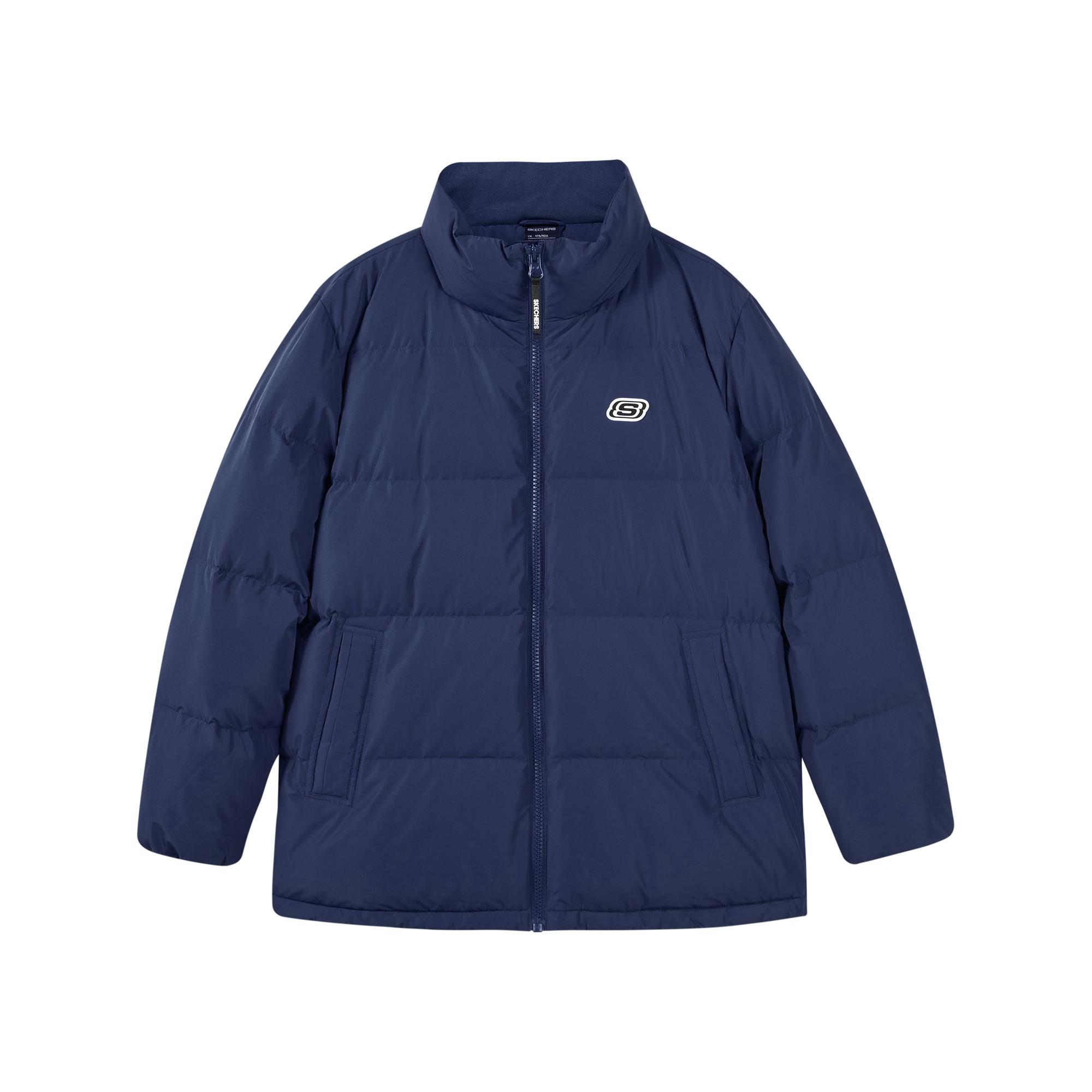 Skechers Casual Lightweight Down Jacket Unisex Outerwear Medieval-Blue L422U070-007D M
