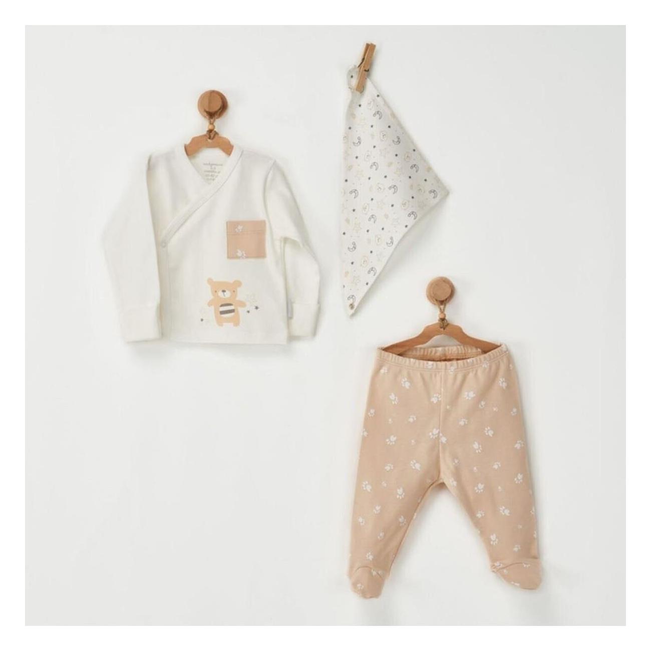 

Andywawa AC22765R Детский комплект из 3 предметов Little Bear, бежевый