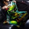 1pc dinosaur truck blanket Lightweight Flannel Throw for Sofa Bed Travel Camping Livingroom Office Couch Chair