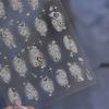 1pcs Nails Decoration Decals 5D Relief Nail Stickers Stamping Gold Silver White Adhesive Nail Art Stickers