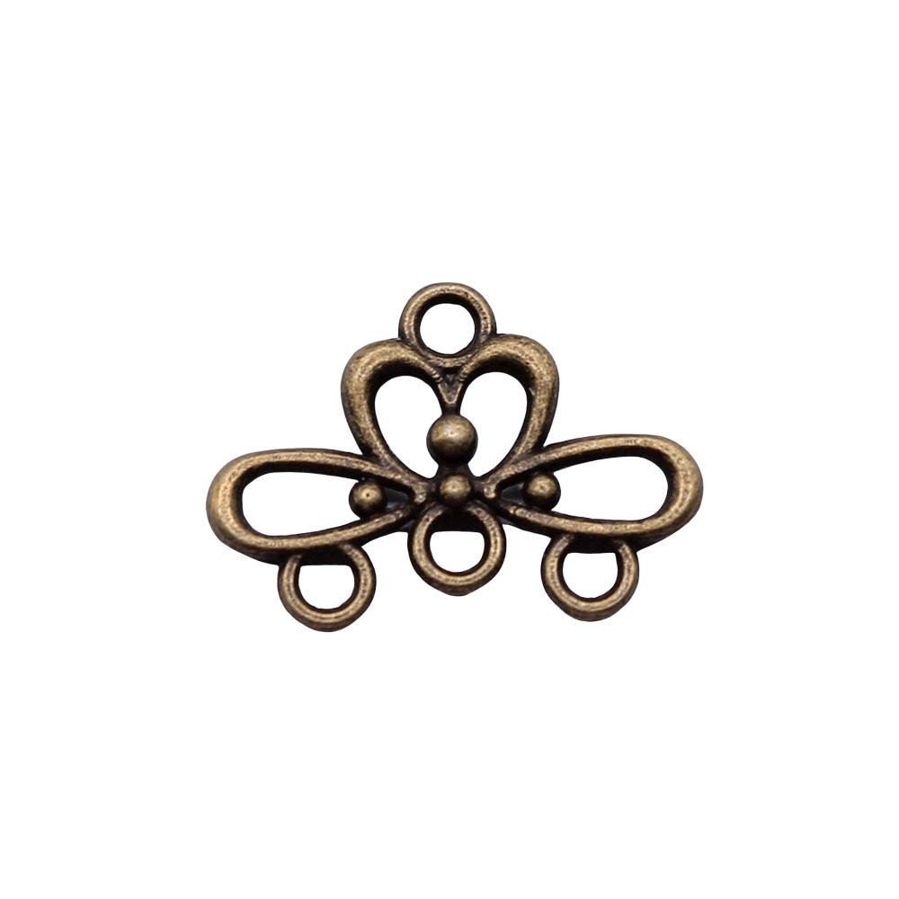 Geometric Flower Multi Loop Connectors Metal Links For Earrings Accessories Parts