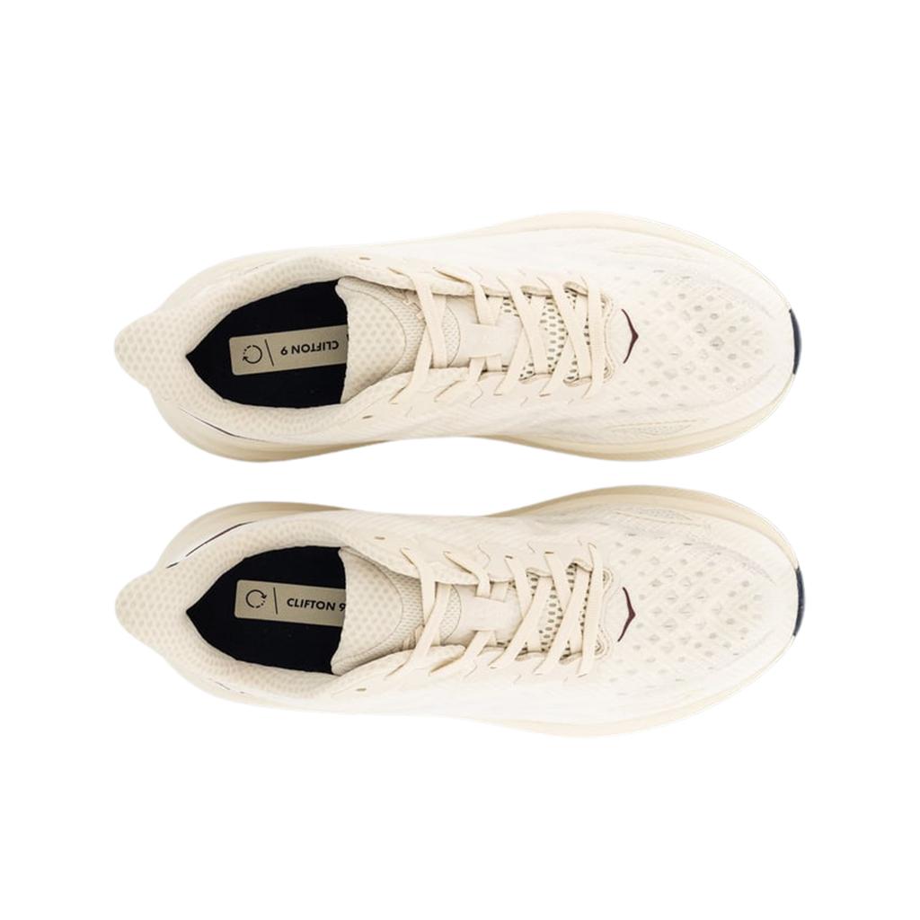 HOKA Clifton 9 Havermelk Albast Heren Sneakers Crème 1127895-OST