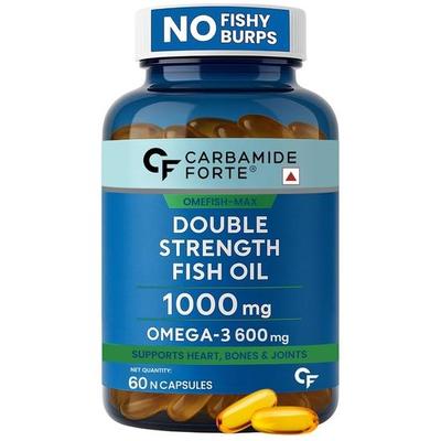 Carbamide Forte Doppelte Stärke Fischöl 1000mg mit Omega 3 600mg - 60 Kapseln