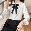 Black Fabric Bow Brooches For Women College Style Collar Flower Lapel Pins  Necktie  Jewelry Gifts