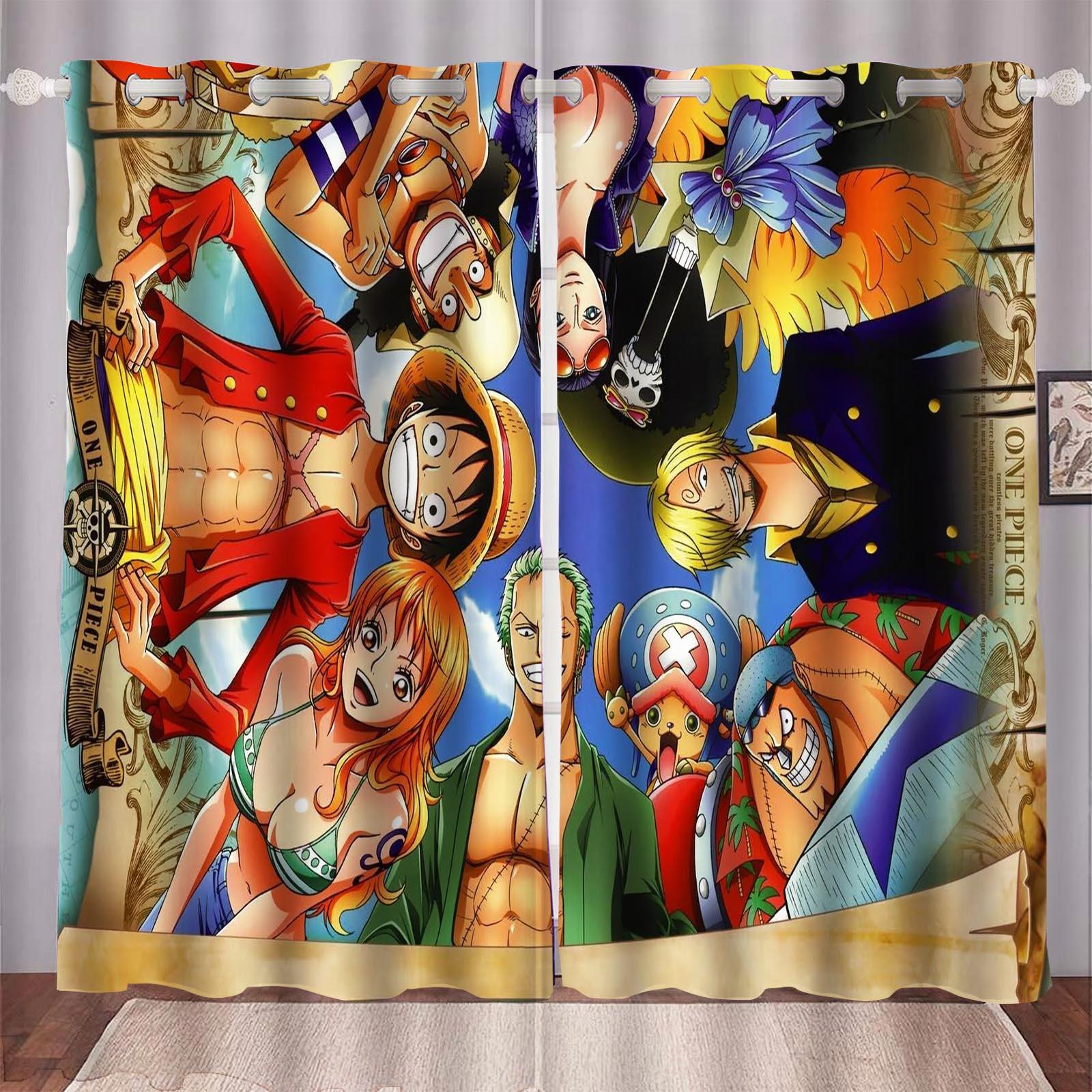 

Комикс One Piece Home Decor Гостиная Спальня Шторы Для Затемнения Шторы Игра Кухня Аксессуары Рождественские Подарки 280x180cm